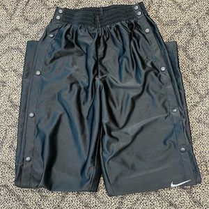 Vintage 90s Nike black snap breakaway tear away basketball sweats